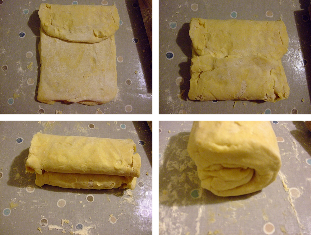 Folding the pastry