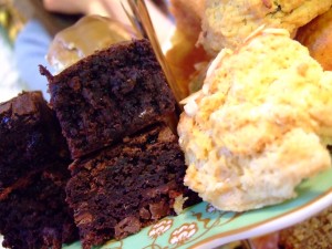 Scones and brownies
