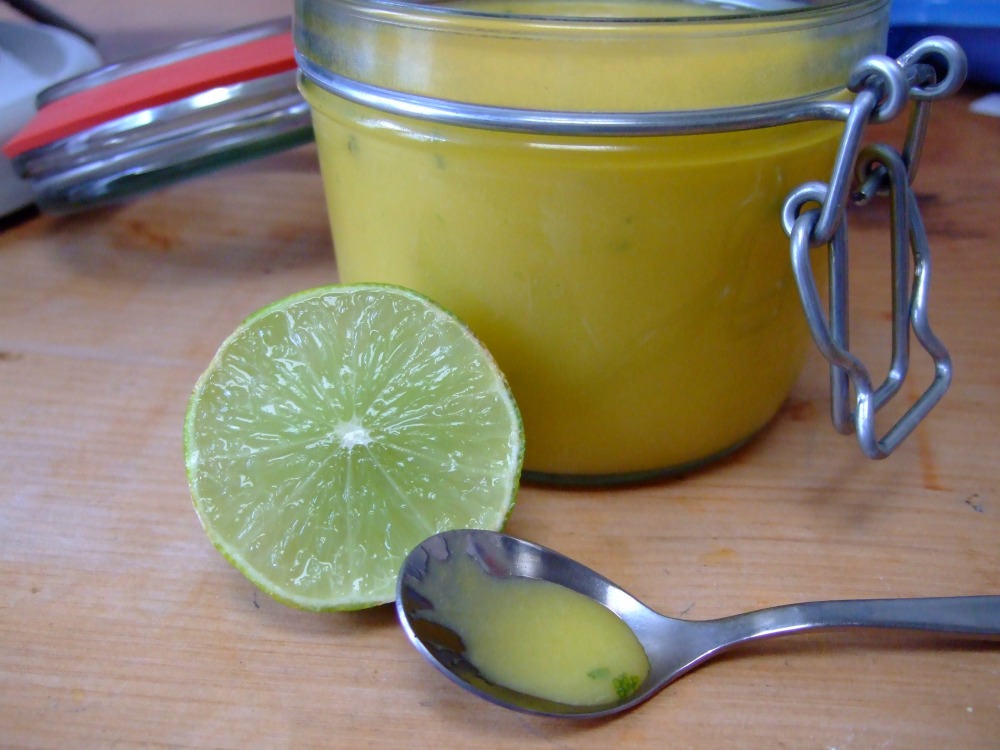 Mango and Lime Curd jar