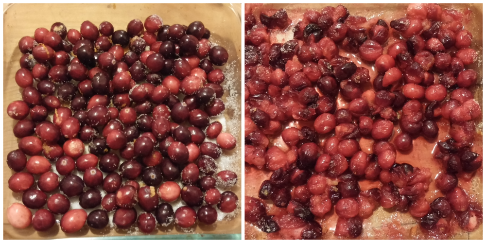 Cranberries baked