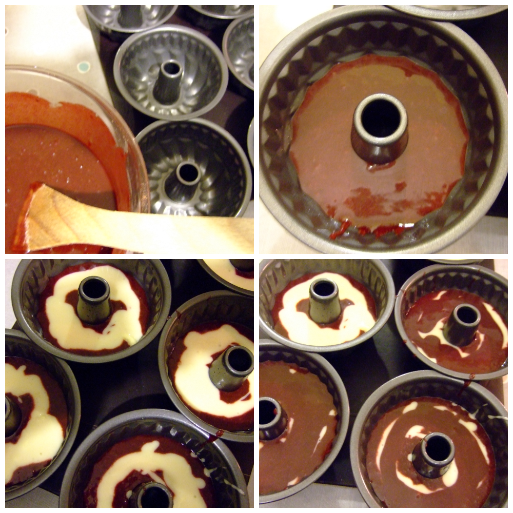 assembling bundt cakes