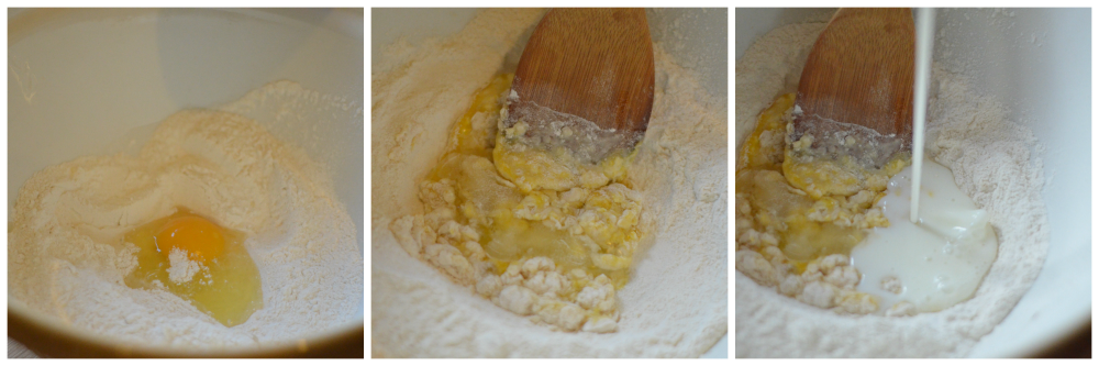 Making pancake batter